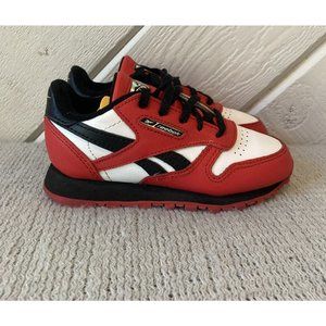 Reebok Kids' Classic Flexagon Black White Red Style US 9 9C